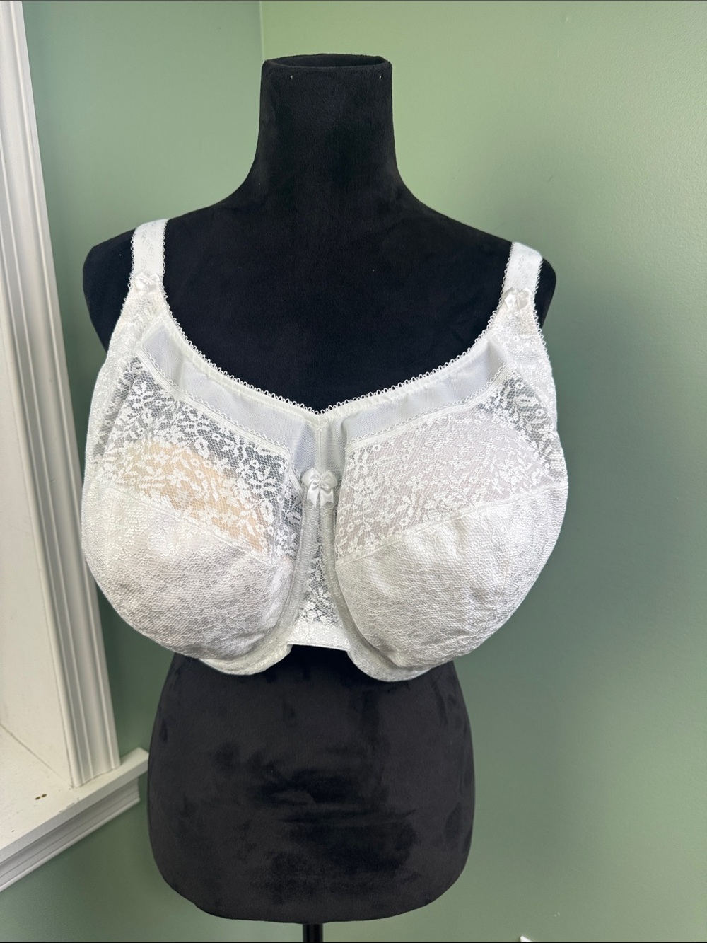 Goddess white lace Bra 40J